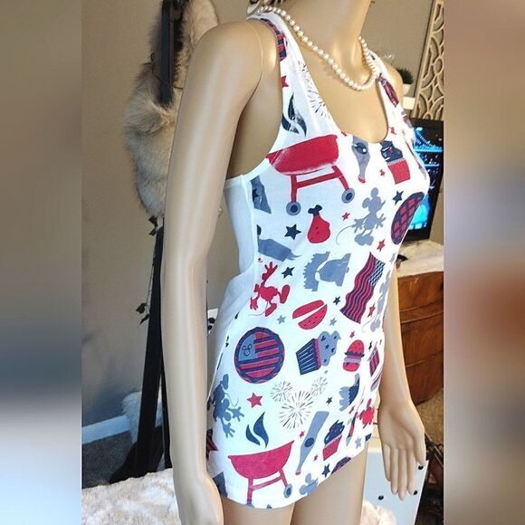 NWT Women's Size XS Disney Epcot World Showcase 100% Cotton 4th of July Tank Top - Picture 3 of 12
